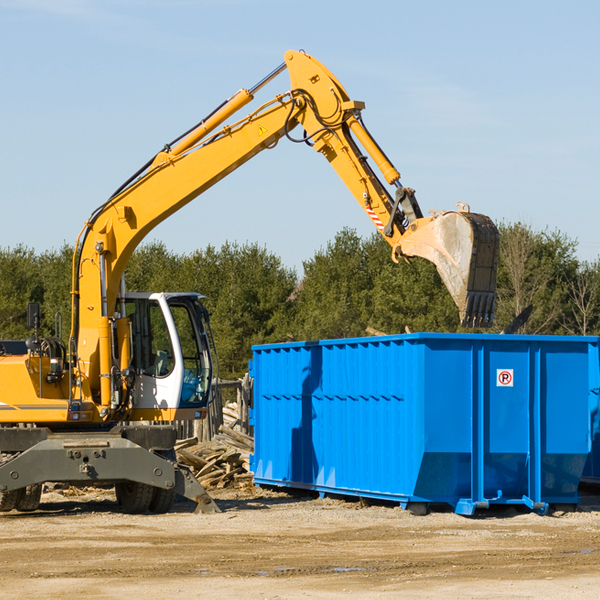 can i choose the location where the residential dumpster will be placed in Captains Cove